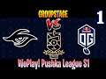 OG.Seed vs Secret Game 1 | Bo3 | Group Stage WePlay! Pushka League S1 Division 1 | DOTA 2 LIVE