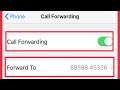 Turn off Number Send Call Forwarding| Disable Call Forwarding Settings in Apple iPhone 5,6 And 7,8