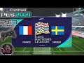 France Vs Sweden UEFA Nations League MD3 eFootball PES 21 || PS3 Gameplay Full HD 60 Fps