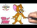 how to draw Jerry from Tom and Jerry animation step by step