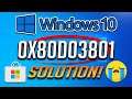 How to Fix Microsoft Store Error 0X80D03801 in Windows 10 - [2023]
