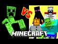 Mutant Creeper VS. Mutant Creatures Beasts Monsters | Minecraft Mob Battle