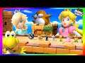 Super Mario Party Minigames #258 Koopa troopa vs Monty mole vs Peach vs Rosalina