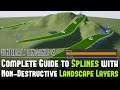 UE4: Creating Splines with Non-Destructive Landscape Layers - Complete Guide - Part 3/3 Tutorial