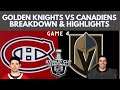 Vegas Golden Knights Win Game 4 vs Montreal Canadiens in Overtime! | Highlights & Breakdown