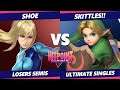 Hitpoint Summer July Losers Semis - SKITTLES! (Young Link) Vs. Shoe (ZSS) SSBU Ultimate Tournament