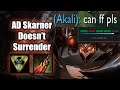 She wanted to FF, But AD Skarner Refused - Ranked League of Legends Live Game
