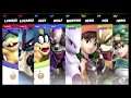 Super Smash Bros Ultimate Amiibo Fights – Request #11008 4 team battle at 3D Land