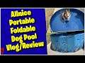 Allnice Portable Foldable Dog Pool Vlog/Review MumblesVideos || Dancer Tries His Pool