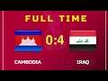 Cambodia vs Iraq World Cup Asia Qualifiers_Extended_0-4_Goals & highlight (15-10-2019)