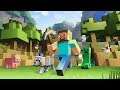 Minecraft playing with hacks in a world for fun fo build livestream
