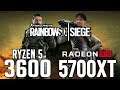 Rainbow Six Siege on Ryzen 5 3600 + RX 5700 XT 1080p,1440p benchmarks!
