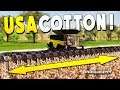 USA Cotton and the Longest Harvester in the World - Farming Simulator 19 Gameplay