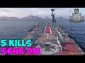 World of WarShips | Weser  | 5 KILLS | 364K Damage - Replay Gameplay 1080p 60 fps