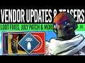 Destiny 2 | VENDOR CHANGES & TOWER TAKEN! July Update, Loot Fixes, Season 15, Teasers, Special Gift!