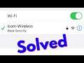 Fix iphone wifi weak security warning message ios 14