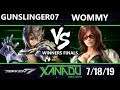 F@X 311 Tekken 7 - gunslinger07 (Lars) Vs. Wommy (Katarina) - T7 Winners Finals