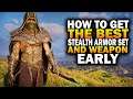 How To Get The Best STEALTH Armor Set & Weapon EARLY! Assassin's Creed Valhalla Hidden One's Armor
