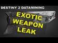 New Leaked Exotic Weapon | Destiny 2 - Season of Arrival