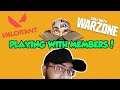 Playing games with my Members | !Member in chat | Valorant Warzone Live Stream India