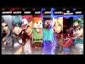 Super Smash Bros Ultimate Amiibo Fights – Sephiroth & Co #151 Team battle at Mario Maker