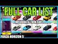 All Cars in Forza Horizon 5!!! (Including New Cars)