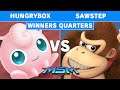 MSM Online 9 - Liquid | Hungrybox (Jigglypuff) Vs Sawstep (Donkey Kong) Winners Quarters - Ultimate