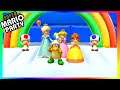 Super Mario Party Minigames #170 Rosalina vs Hammer Bro vs Peach vs Daisy