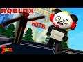 ESCAPE THE SCARY HAUNTED HOTEL IN ROBLOX Let's Play Roblox with Combo Panda