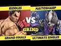 The Grind 148 GRAND FINALS - Riddles (Kazuya) Vs. Naitosharp (Wolf) SSBU Smash Ultimate