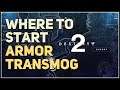 Where to start Armor Transmog / Synthesis Quest Destiny 2