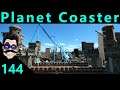 #144 Finished Drawbridge Pathway ● Let's Play Planet Coaster Hard Mode ● Whacky World