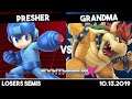 Presher (Mega Man) vs Grandma (Bowser) | Losers Semis | Synthwave X #5