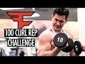 100 REP BICEP CURL CHALLENGE! *THIS WILL HURT*