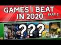 Games I Beat in 2020 Part 2! - April Through June | RetroWolf88