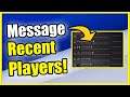How to Send a Message To All Recent Players on PS5 (Message Opponents!)