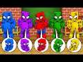 Monster School: All color Spider Man Girl Baby Birth Born Superhero Challenge - Minecraft Animation