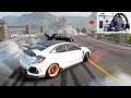 Race Drifting a Honda Civic Type R (Apex King!) - Car X Drift Racing (Steering Wheel Gameplay)