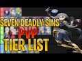 SEVEN DEADLY SINS PVP TIER LIST (JULY 2019) | Seven Deadly Sins Grand Coss