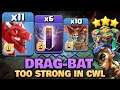Th14 Red Dragon + Bat Spell is too Strong, MUST Try This Army to Win in CWL very Easily - COC