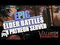 Valheim - MIDNIGHTHEIM - EPIC ELDER BATTLES ON THE MODDED PATREON VALHEIM SERVER