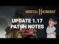 1.17 Update Full Patch Notes (Mortal Kombat 11)
