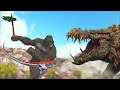 O Kong Me Salvou do Mega-Crocodilo Lizzie Rampage! Godzilla Rejeitado - Ark Dinossauros