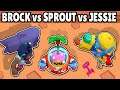 TROPICAL SPROUT vs BROCK vs JESSIE  | 15 Test | El Mejor Vacacionista! | BRAWL STARS