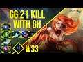 w33 - Lina | GG 21 KILL with GH | Dota 2 Pro Players Gameplay | Spotnet Dota 2