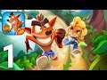 Crash Bandicoot: On the Run‪! Gameplay Walkthrough Part 1 - Tutorial & Nitro Scorporilla Boss [iOS]
