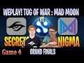 [ENG] Secret vs Nigma Game 4 | Bo5 | GRAND FINALS WePlay! Tug of War: Mad Moon 2020 CAST @Crysis