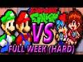 FNF [Friday Super Star Saga] - Mario Y Luigi Vs Boyfriend Y Girlfriend - Semana Completa (Difícil)
