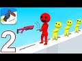 GUN SPRINT - Walkthrough Gameplay Part 2 - ALL LEVELS 3-6 (iOS Android)