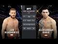 Jan Błachowicz Vs. Aleksandar Rakic : UFC 4 Gameplay (Legendary Difficulty) (AI Vs AI) (PS4)